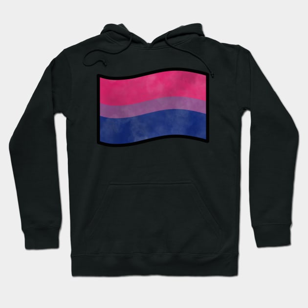 Foggy Bisexual Pride Flag Hoodie by SentABearToSpace 